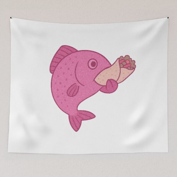 Item preview, Fish Chowing Burrito designed and sold by 2competent4life.