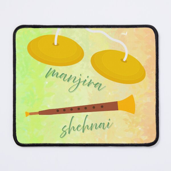 Item preview, Manjira & Shehnai Graphic designed and sold by BrightrDayMusicArt.