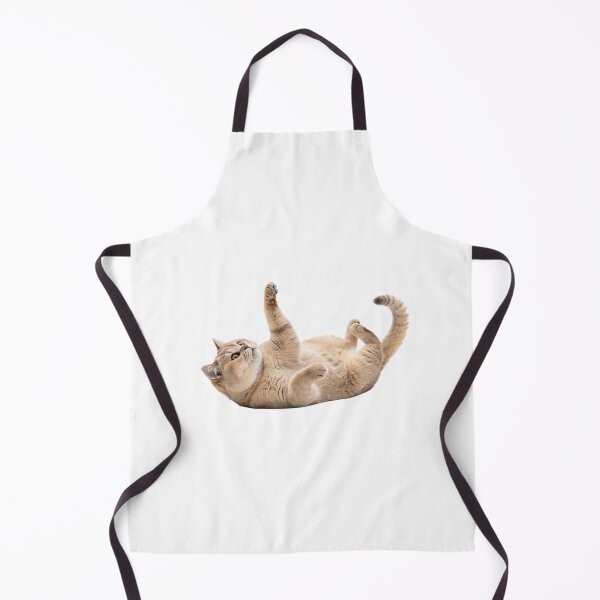 Item preview, A beige cat lies on its back, playing and rolling around designed and sold by elkuni.