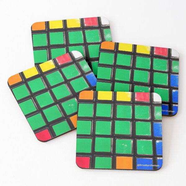 Item preview, Grid green rubix. designed and sold by DancingCreek.