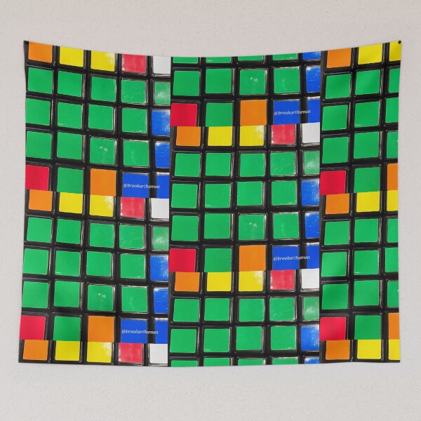 Item preview, Grid green rubix. designed and sold by DancingCreek.