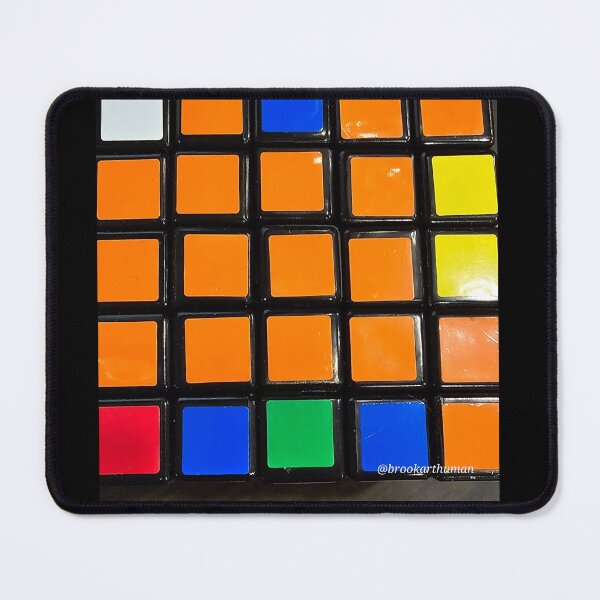 Item preview, Grid orange rubix. designed and sold by DancingCreek.