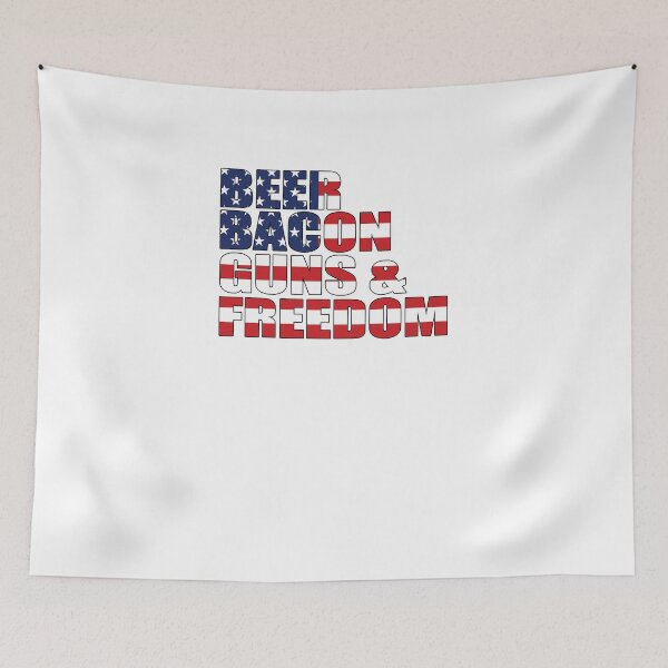 Item preview, Beer, Bacon, Guns & Freedom designed and sold by TeeTimeGuys.