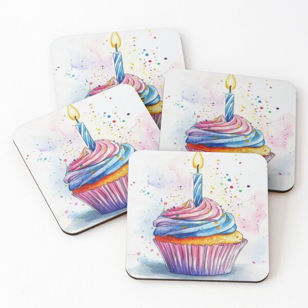 Item preview, cute little handmade cupcake design designed and sold by NivyasArtistry.
