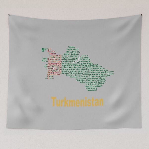 Item preview, Turkmenistan – Anthem Flag and Map National Tribute designed and sold by JR78.