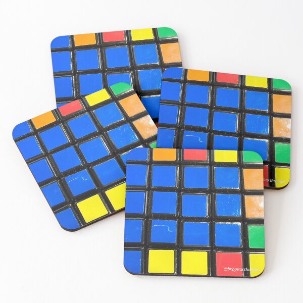 Item preview,  Grid blue rubix. designed and sold by DancingCreek.