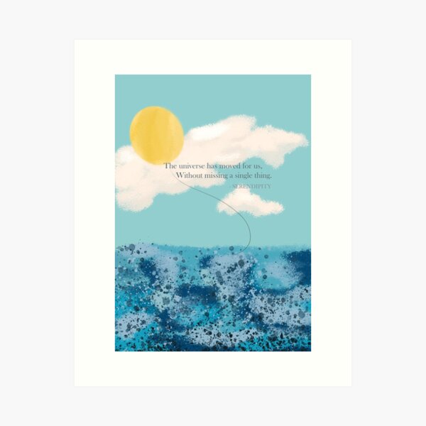 BTS Jimin Serendipity Lyrics (ENG ver.) Art Print
