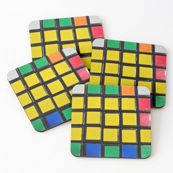 Item preview, Grid yellow rubix. designed and sold by DancingCreek.