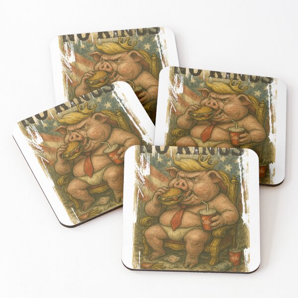 Item preview, NO KINGS – Greedy Pig on the Throne designed and sold by giant_ani.
