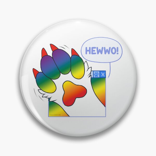 Item preview, Cute Furry Gay Waving Paw designed and sold by Yaasmine.