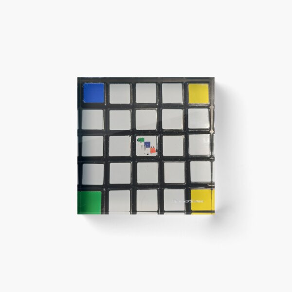 Artikelvorschau, Gitter, weißer Rubix. entworfen und verkauft von DancingCreek.