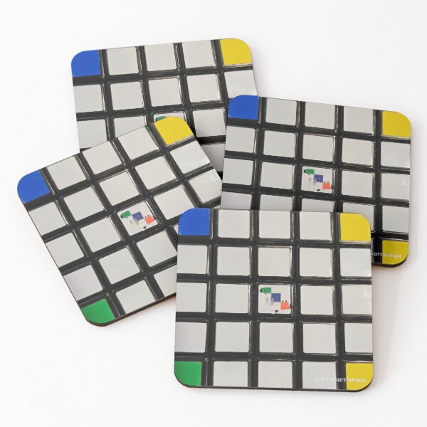 Item preview, Grid white rubix. designed and sold by DancingCreek.