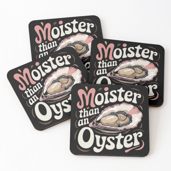 Item preview, Funny Moister Than An Oyster Cartoon Design designed and sold by love3617.