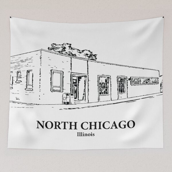 Item preview, North Chicago - Illinois designed and sold by Lakeric Cityscapes.