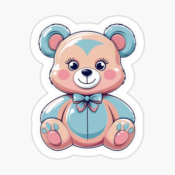 Item preview, Kawaii Teddy Bear – Soft Pastel Plushie Illustration designed and sold by andry01.