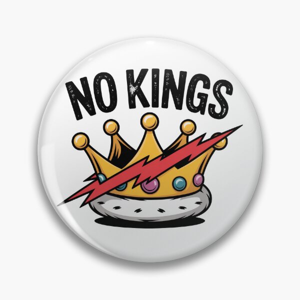Item preview, No Kings – Anti-Monarchy Crown Art designed and sold by MonkiFlipp.
