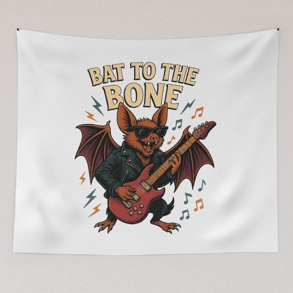 Item preview, Rockstar Bat – Bat to the Bone designed and sold by Smillyy Thread.