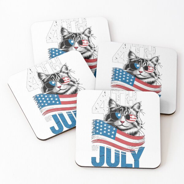 Item preview, 4th of July Cat with Shades designed and sold by Francy Fits.
