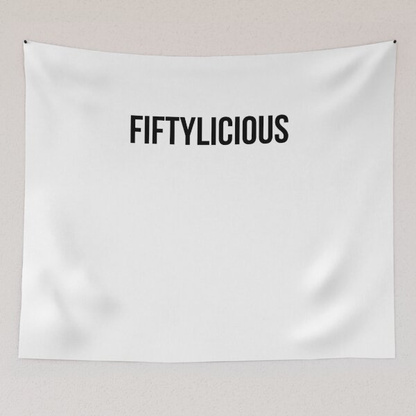 Item preview, Fiftylicious Cute 50th birthday party funny fiftieth bday designed and sold by snowry.