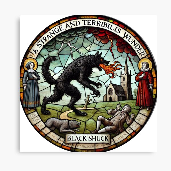 Item preview, Black Shuck (Stained Glass 2) designed and sold by FolkFoundry.