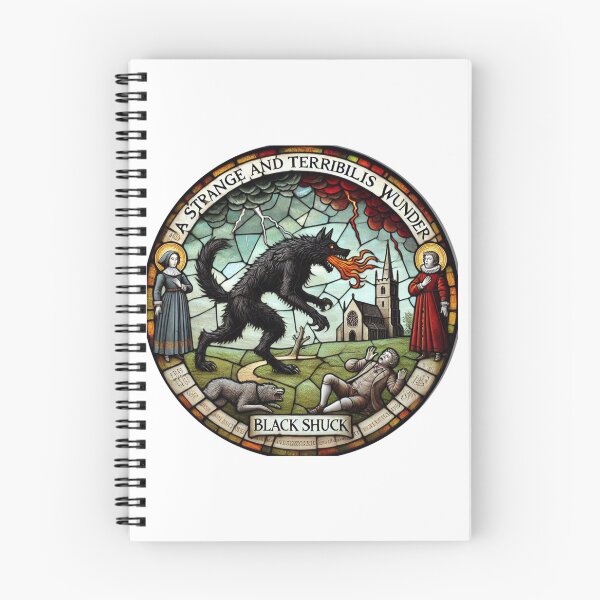 Item preview, Black Shuck (Stained Glass 2) designed and sold by FolkFoundry.