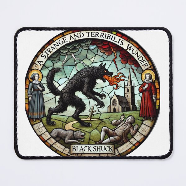 Item preview, Black Shuck (Stained Glass 2) designed and sold by FolkFoundry.