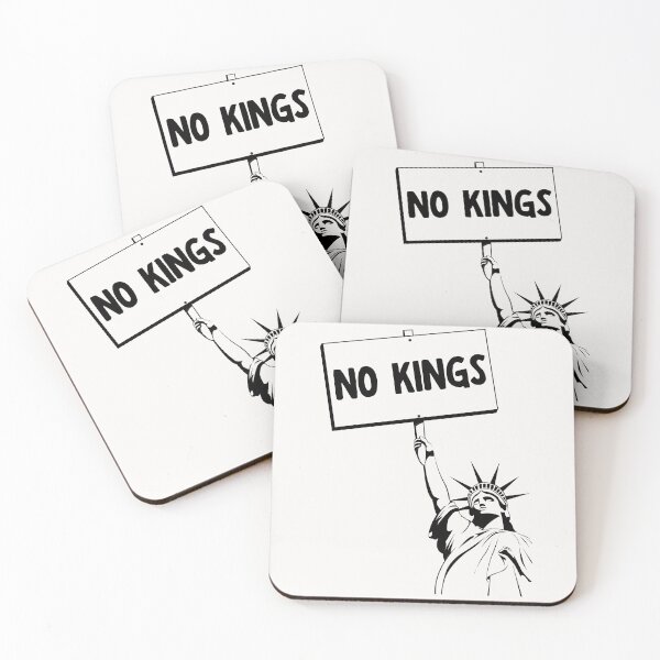 Item preview, NO KINGS Statue of Liberty protest sign (as commissioned by KB) designed and sold by DesignCollectiv.