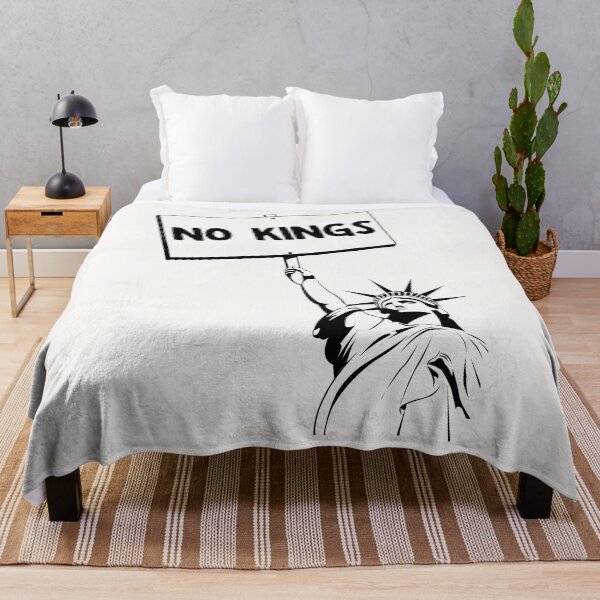 Item preview, NO KINGS Statue of Liberty protest sign (as commissioned by KB) designed and sold by DesignCollectiv.