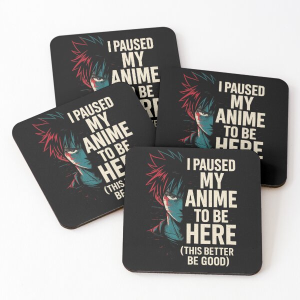 Item preview, I Paused My Anime To Be Here – Glitch Anime Style designed and sold by TeeLabDesign.