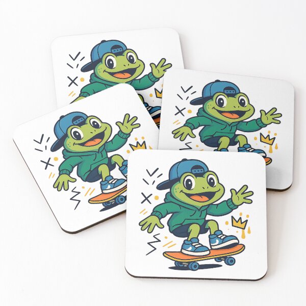 Item preview, Funny Surfing Frog | Beach Vibes Humor designed and sold by stylishdzign.