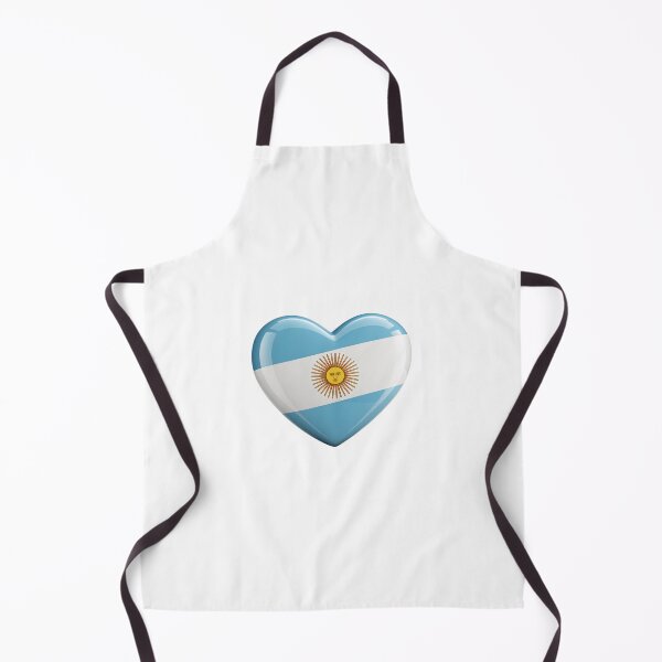 Item preview, argentine flag in the Form of Heart isolated on transparent background, 3d rendering-generated by ai designed and sold by elkuni.