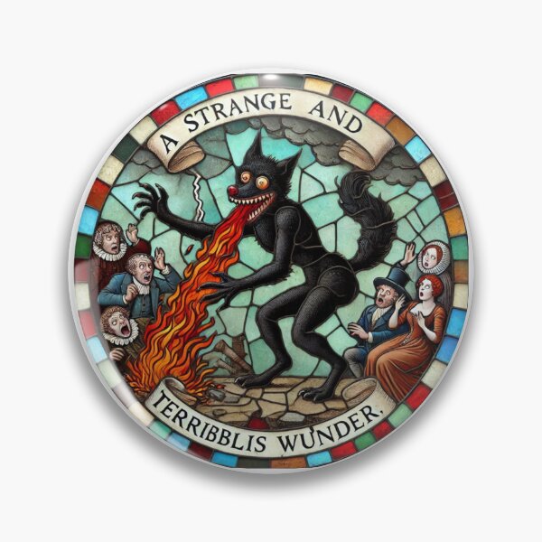 Item preview, Black Shuck (Stained Glass) designed and sold by FolkFoundry.