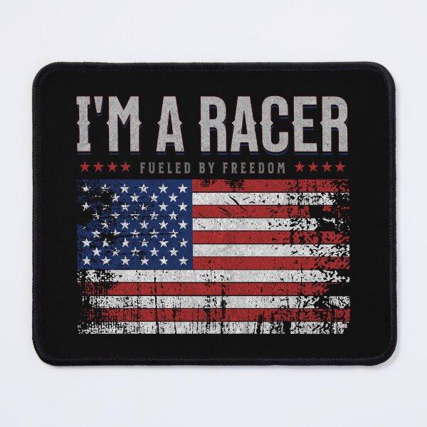 Item preview, I'm A Racer Fueled By Freedom USA American Flag Car Racing Motorsport America Patriotic 4th Of July designed and sold by CarantinedChaos.