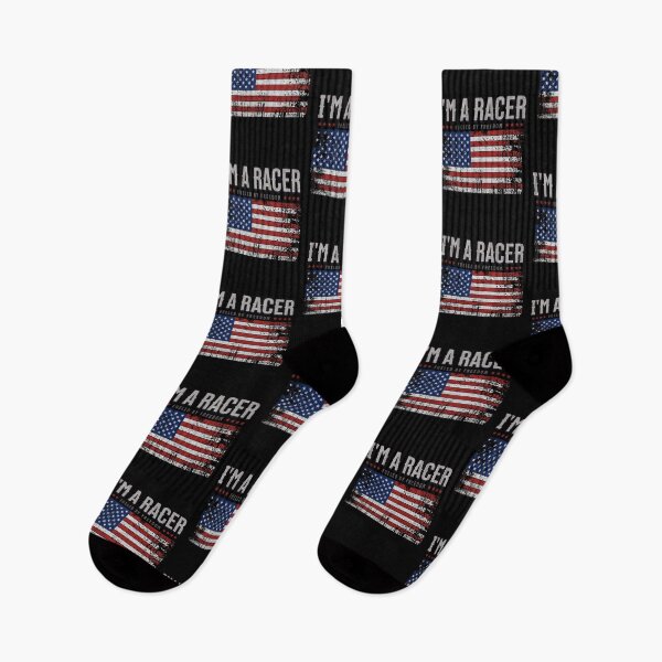 Item preview, I'm A Racer Fueled By Freedom USA American Flag Car Racing Motorsport America Patriotic 4th Of July designed and sold by CarantinedChaos.