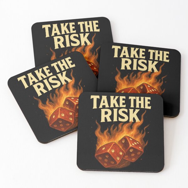 Item preview, Take the Risk – Flaming Dice Motivational Graphic T-Shirt designed and sold by Little--Core.