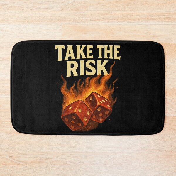 Item preview, Take the Risk – Flaming Dice Motivational Graphic T-Shirt designed and sold by Little--Core.