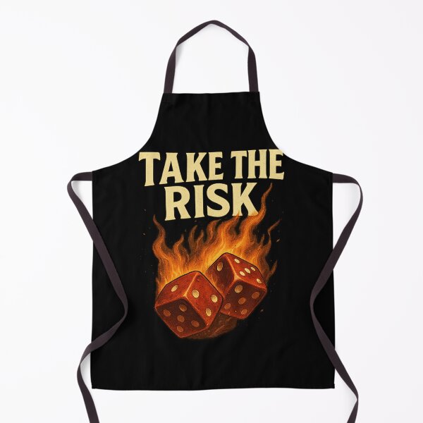 Item preview, Take the Risk – Flaming Dice Motivational Graphic T-Shirt designed and sold by Little--Core.
