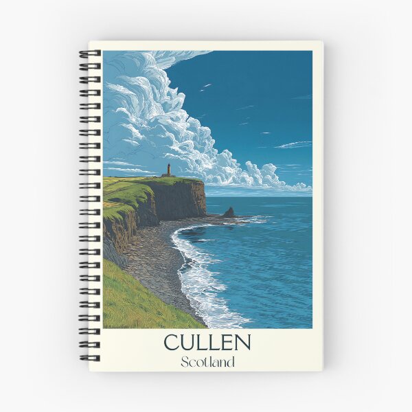Item preview, Cullen Scotland Vintage Travel Poster | Moray Firth Coastal Art Print designed and sold by TuncGK.