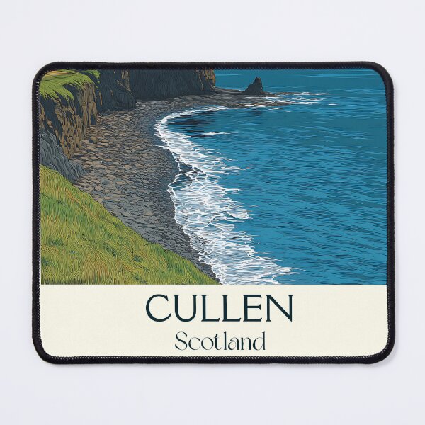 Item preview, Cullen Scotland Vintage Travel Poster | Moray Firth Coastal Art Print designed and sold by TuncGK.