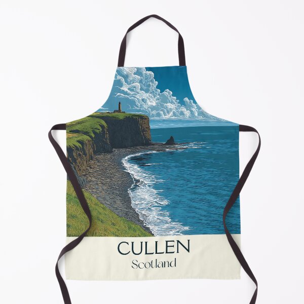 Item preview, Cullen Scotland Vintage Travel Poster | Moray Firth Coastal Art Print designed and sold by TuncGK.