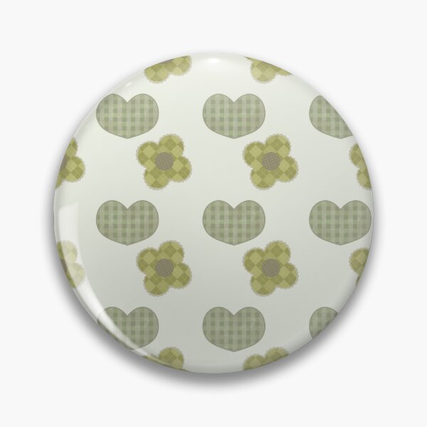 Item preview, mori kei heart and flower pattern designed and sold by cottonlacey.