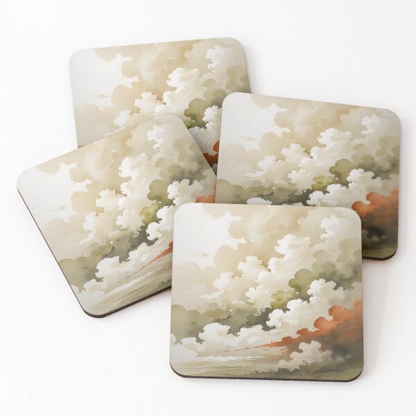 Item preview, Ethereal Boho Clouds — Soft Watercolor Moodscape designed and sold by Mos Thainique.