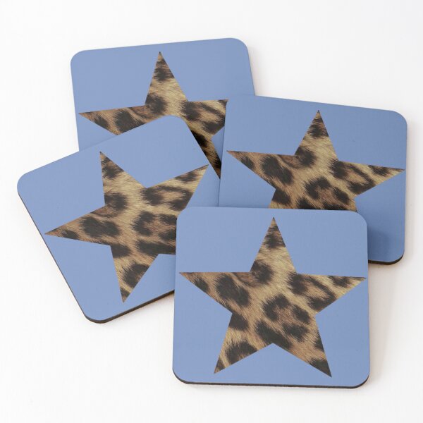 Item preview, Blue and Leopard Print Star designed and sold by lunarrcreations.