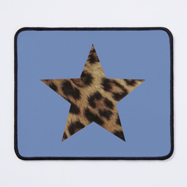 Item preview, Blue and Leopard Print Star designed and sold by lunarrcreations.