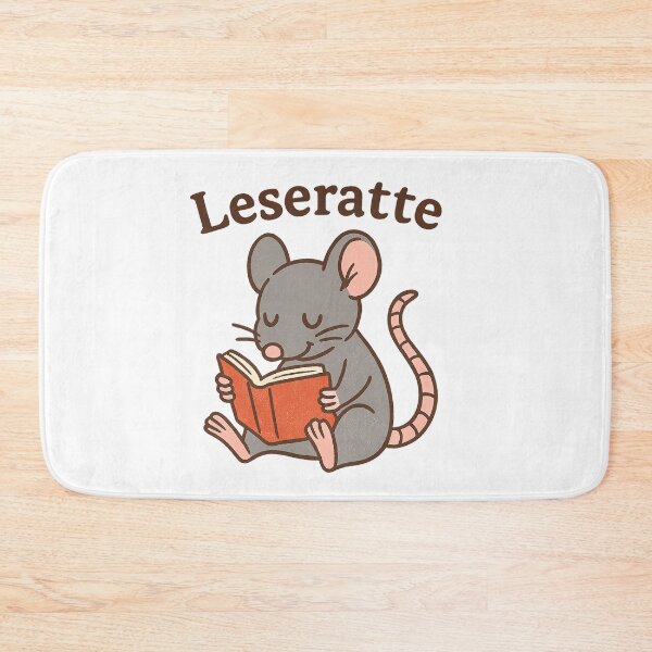 Item preview, Bookworm – Grey mouse with book designed and sold by Kunst-Shirt.
