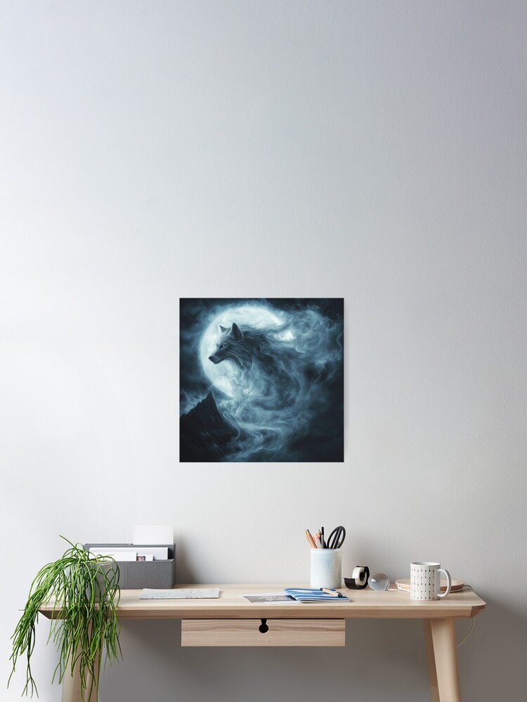 Thumbnail 2 of 3, Poster, Wolf Moon designed and sold by Rtymer.