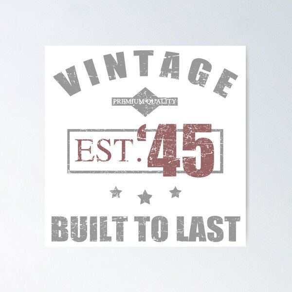 Item preview, Vintage 80th Birthday 1945 designed and sold by thepixelgarden.