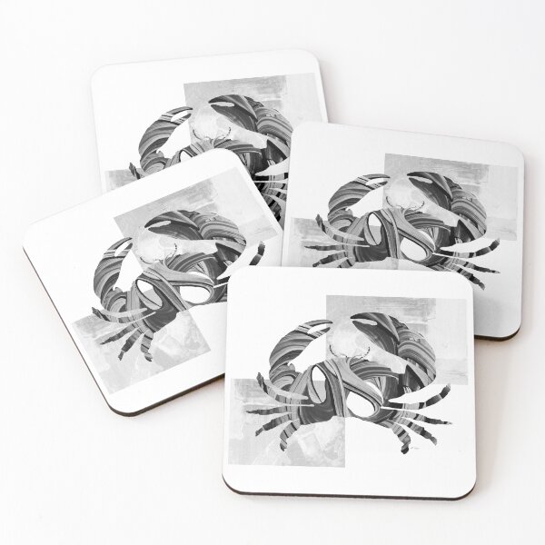 Item preview, Black And White Modern Crab Art 2 designed and sold by Sharon Cummings Art.