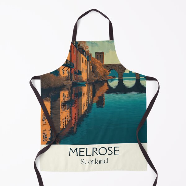 Item preview, Melrose Scotland Vintage Travel Poster | Scottish Borders Abbey Town Art designed and sold by TuncGK.