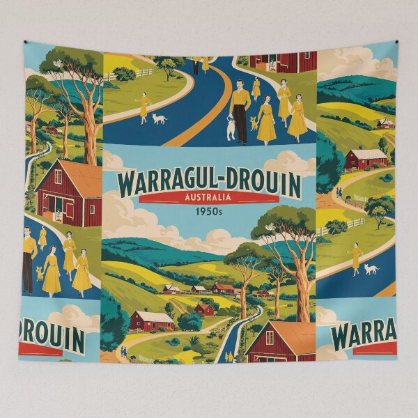 Item preview, Warragul Drouin Australia Vintage Travel Tourism designed and sold by TravelersGems.